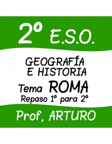 Geografía e Historia. Repaso 1º para 2º (ROMA) - AZO2E