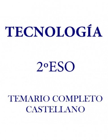 Tecnología. Castellano. Temario completo 2016-17 B - AZO2E