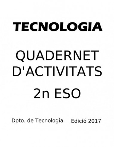 Tecnología. Valenciá. Quadernet_activitats 2017-18_v2 - AZO2E