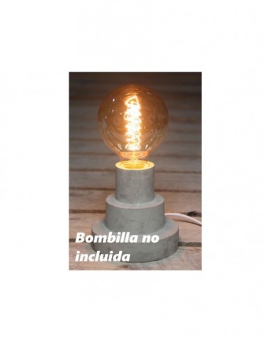 LAMPARA DECORACION I-TOTAL LED BASE CEMENTO XL0711 ^