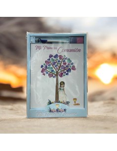 Libro de huellas comunión + boligrafo y tampón