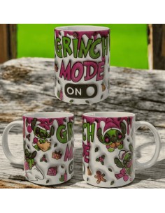 Taza Stitch estilo Grinch