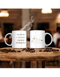 Taza de desayuno con diseño